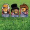 4th of July 15" x 23" President Icons Outdoor Yard Sign Set 3 Pieces